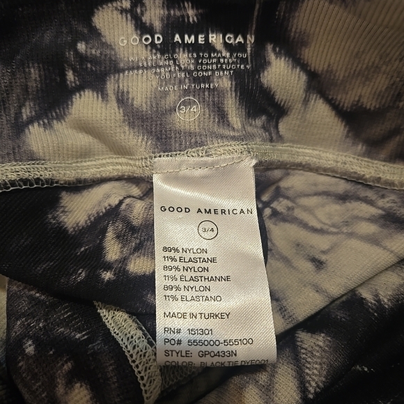 Good American Essentials Tie Dye Seamless Leggings Size 3/4 - Picture 6 of 8